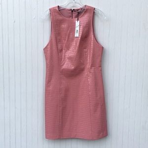 Nude pink crocodile dress Alice + Olivia sz 10